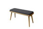 Hanah Home Banco Mini 1053 - Roble, Antracita, Lino - 90x46x33cm